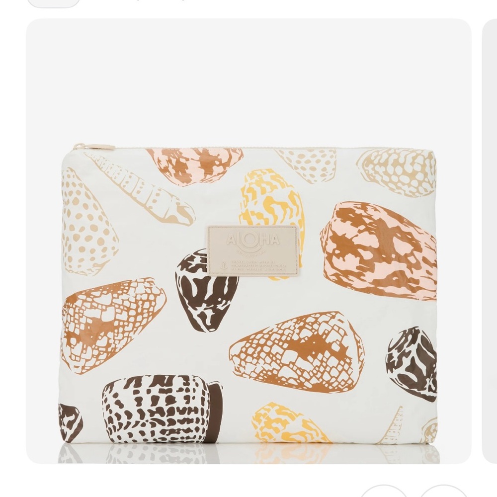 ALOHA Collection Beached Max pouch. Sold out limited edition shell collection.